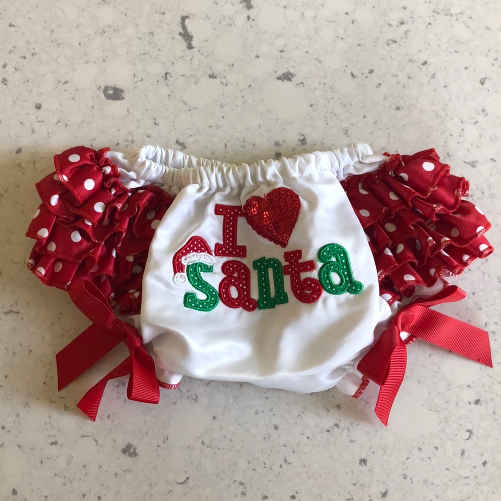 I Love Santa Bloomers 6-12 months